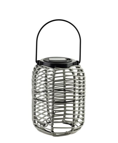 SOKKE GREY Lampion solarny 15x20/31cm