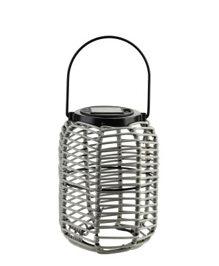 SOKKE GREY Lampion solarny 15x20/31cm