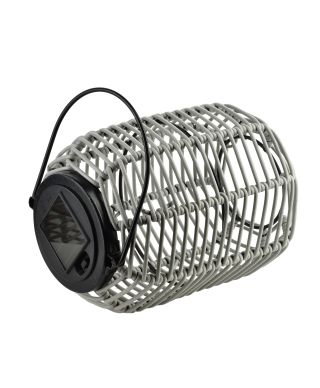 SOKKE GREY Lampion solarny 15x20/31cm