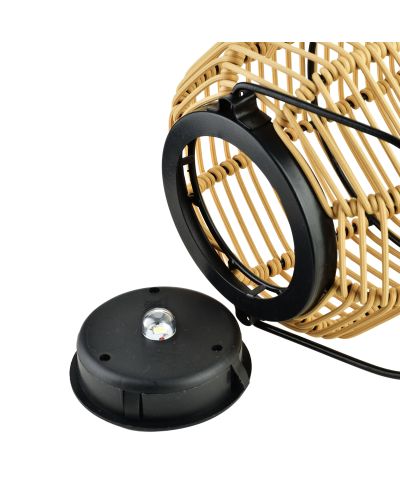 SOKKE NATURE Lampion solarny 15x15x25/36cm