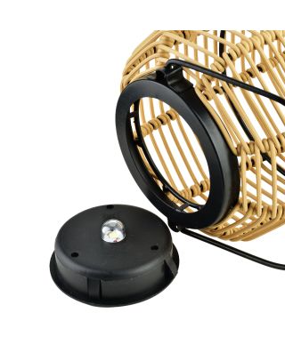 SOKKE NATURE Lampion solarny 15x15x25/36cm