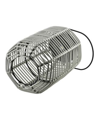 SOKKE GREY Lampion solarny 15x15x25/36cm