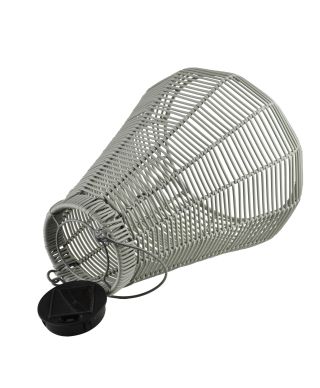 SOKKE GREY Lampion solarny 13x27x33/45cm