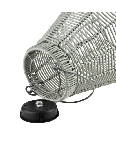 SOKKE GREY Lampion solarny 13x27x33/45cm