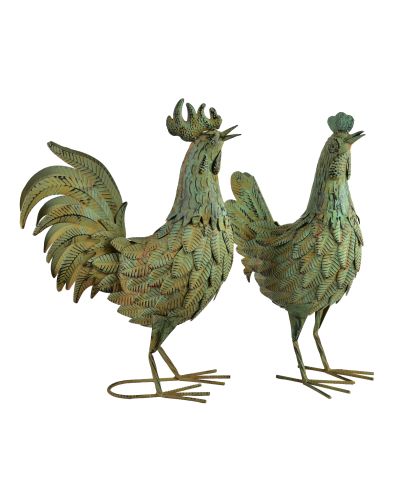 CEDRIC Figura metalowa KOGUT 53cm