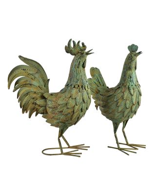 CEDRIC Figura metalowa KOGUT 53cm