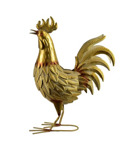 CEDRIC Figura metalowa KOGUT 15x42x53cm