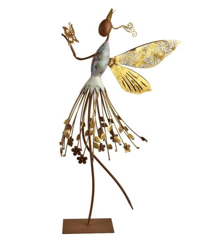 LYDIA Figura wróżka metalowa 41x18x76,8CM