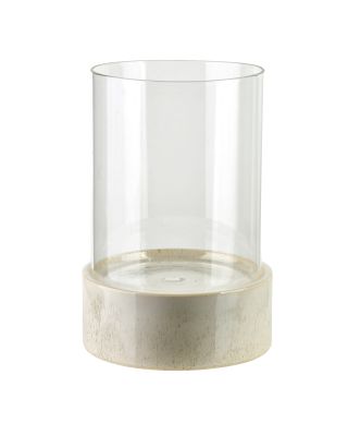 EVAM BEIGE Świecznik 18x18x21 cm