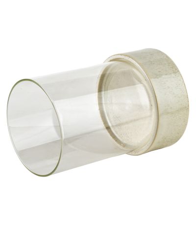 EVAM BEIGE Świecznik 18x18x21 cm