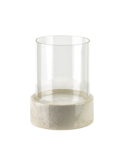 EVAM BEIGE Świecznik 14x14x14 cm