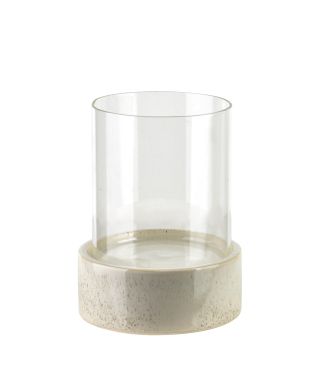 EVAM BEIGE Świecznik 14x14x14 cm