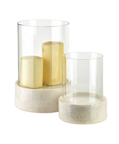 EVAM BEIGE Świecznik 14x14x14 cm