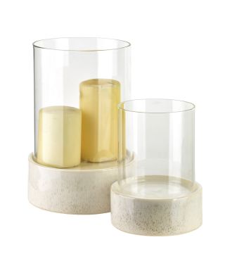 EVAM BEIGE Świecznik 14x14x14 cm