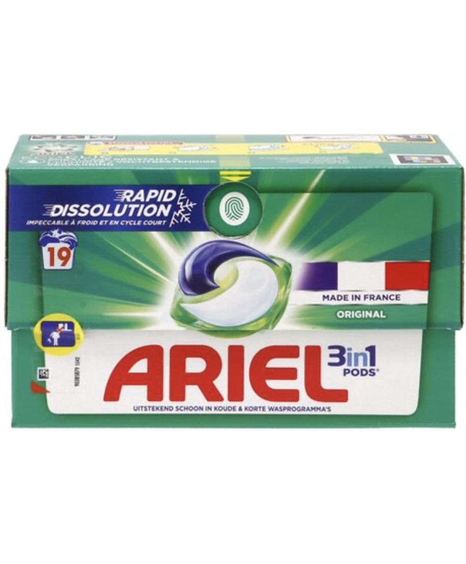 ARIEL kapsułki 3w1 19szt kolor do prania 374,3g