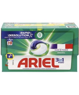 ARIEL kapsułki 3w1 19szt kolor do prania 374,3g