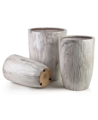 NEVA MARBLE Komplet 3 osłonek ceramicznych 37x37x47/30x30x43/24x24x40cm BIG