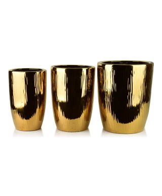 NEVA GOLD Komplet 3 osłonek ceramicznch 37x37x47/30x30x43/24x24x40cm BIG