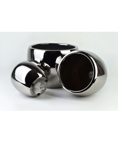 NEVA SILVER Komplet 3 osłonek ceramicznych 37x29,5/28x24,5/20,5x19,5cm