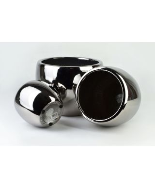 NEVA SILVER Komplet 3 osłonek ceramicznych 37x29,5/28x24,5/20,5x19,5cm