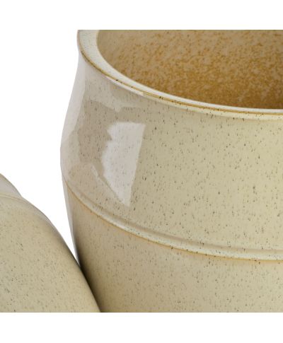 NEVA BEIGE Komplet 2 osłonek ceramicznych 30,5x30,5x30,5cm/20,5x20,5x23cm