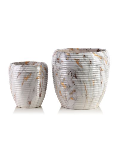 NEVA Komplet 2 osłonek ceramicznych 30,5x30,5x30,5cm 20,5x20,5x23cm