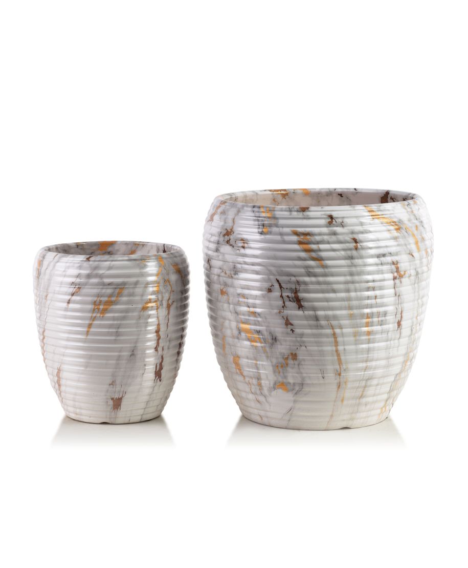 NEVA Komplet 2 osłonek ceramicznych 30,5x30,5x30,5cm 20,5x20,5x23cm