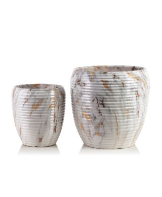 NEVA Komplet 2 osłonek ceramicznych 30,5x30,5x30,5cm 20,5x20,5x23cm