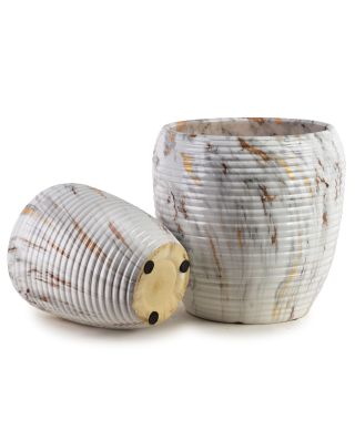 NEVA Komplet 2 osłonek ceramicznych 30,5x30,5x30,5cm 20,5x20,5x23cm