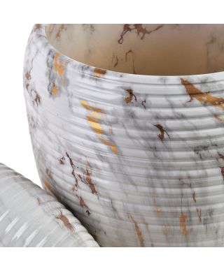 NEVA Komplet 2 osłonek ceramicznych 30,5x30,5x30,5cm 20,5x20,5x23cm