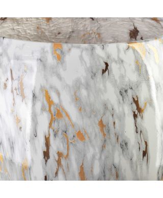 NEVA MARBLE Komplet 3 osłonek ceramicznych 42,5x42,5x39/28x28x27/20x20x19cm BIG