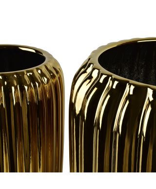 NEVA GOLD Komplet 2 osłonek ceramicznych 40x40x44cm 28x28x40,5cm BIG