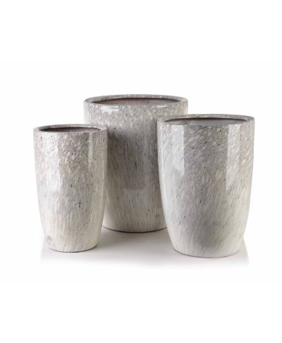 NEVA MARBLE Komplet 3 osłonek ceramicznych 37x37x45,5cm 30,5x30,5x42,5cm 24x24x40cm BIG