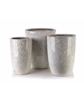 NEVA MARBLE Komplet 3 osłonek ceramicznych 37x37x45,5cm 30,5x30,5x42,5cm 24x24x40cm BIG