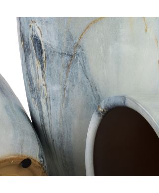 NEVA MARBLE Komplet 3 osłonek ceramicznych 37x37x45,5cm 30,5x30,5x42,5cm 24x24x40cm BIG