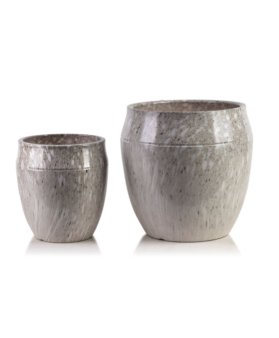 NEVA Komplet 2 osłonek ceramicznych 30,5x30,5x30,5cm 20,5x20,5x23cm BIG