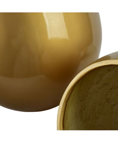 NEVA GOLD Komplet 3 osłonek ceramicznych 42,5x42,5x39cm 28x28x27cm 20x20x19cm BIG