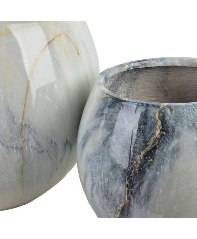 NEVA MARBLE Komplet 3 osłonek ceramicznych 42,5x42,5x39cm 28x28x27cm 20x20x19cm BIG