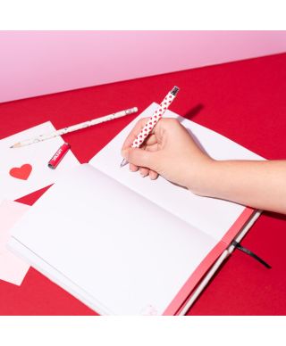 Snoopy Love Season - zestaw piórnika z długopisem i ołówkiem