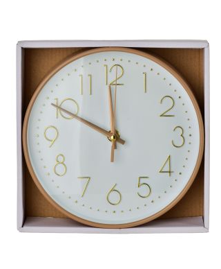 RAMSEY Zegar 20x20x4cm złote cyfry