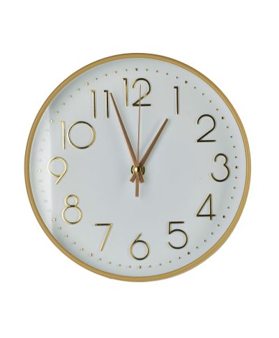 RAMSEY Zegar 22x22x4cm złote cyfry