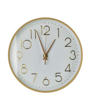 RAMSEY Zegar 22x22x4cm złote cyfry