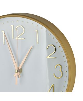 RAMSEY Zegar 22x22x4cm złote cyfry