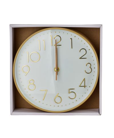 RAMSEY Zegar 22x22x4cm złote cyfry