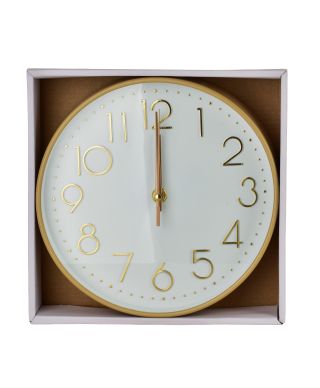 RAMSEY Zegar 22x22x4cm złote cyfry