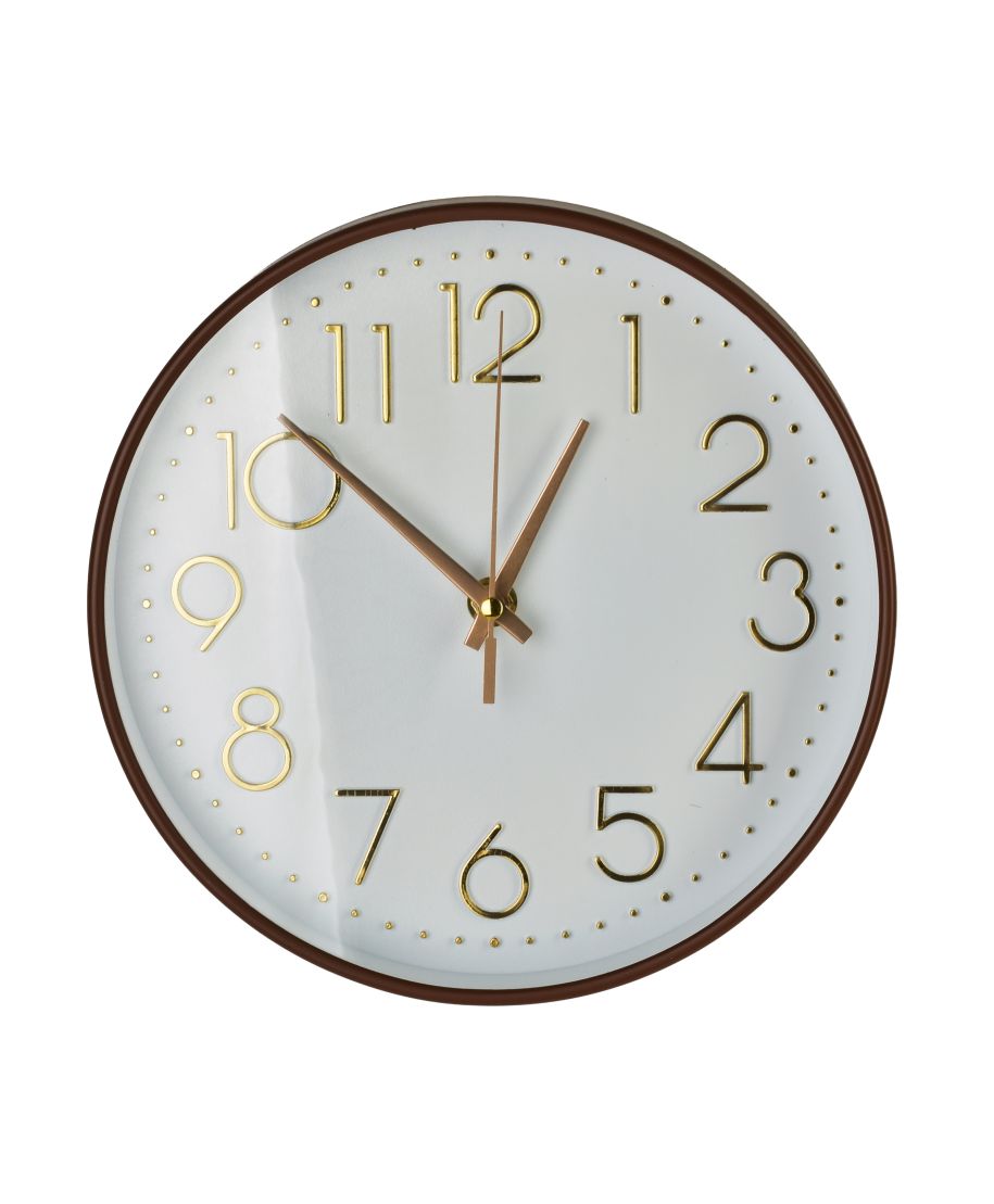 RAMSEY Zegar 22x22x4cm złote cyfry