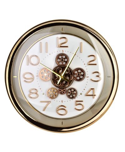 RAMSEY Zegar 42cm z ruchomym mechanizmem 42x42x8cm