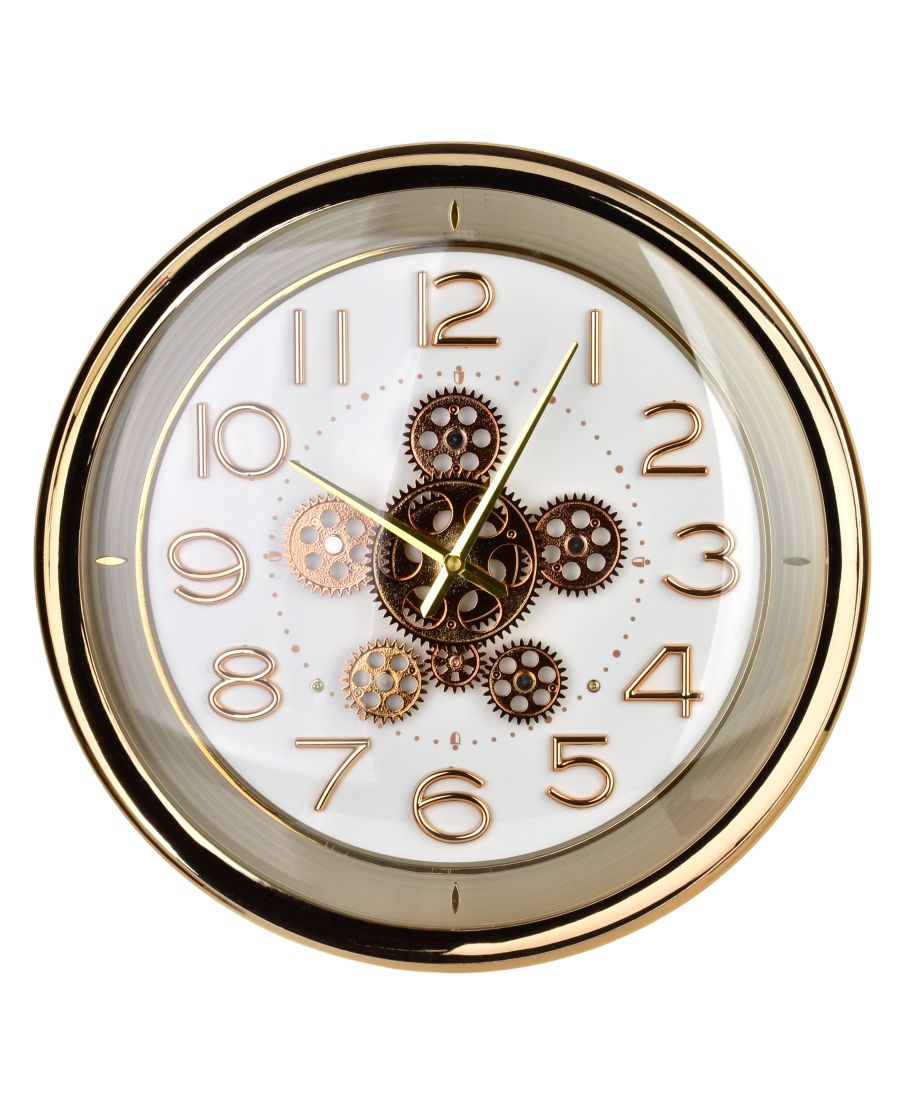 RAMSEY Zegar 42cm z ruchomym mechanizmem 42x42x8cm