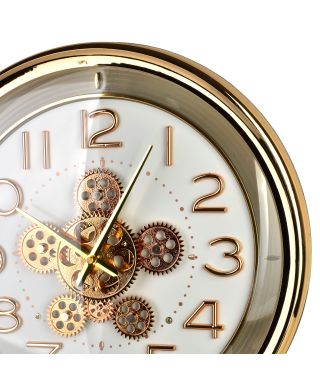 RAMSEY Zegar 42cm z ruchomym mechanizmem 42x42x8cm