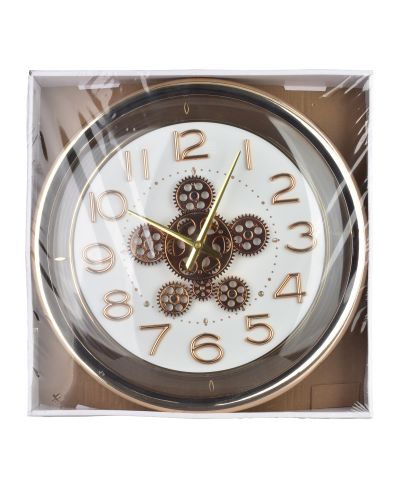 RAMSEY Zegar 42cm z ruchomym mechanizmem 42x42x8cm